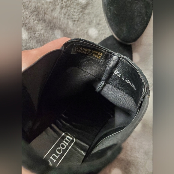 Town Shoes, Suede, black, flats - Picture 12 of 16